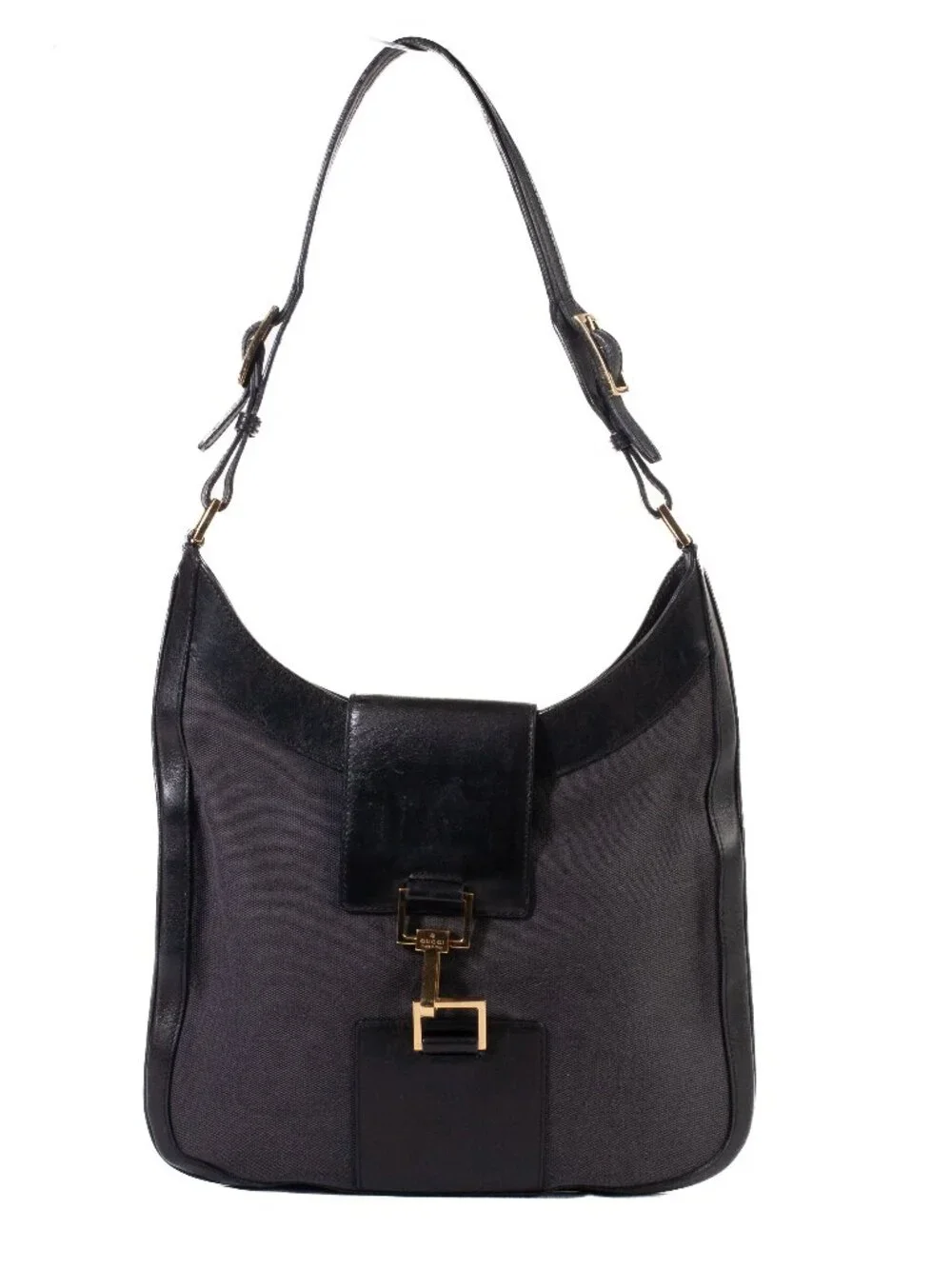 Authentic Vintage Gucci Jackie O Black Hobo Handbag